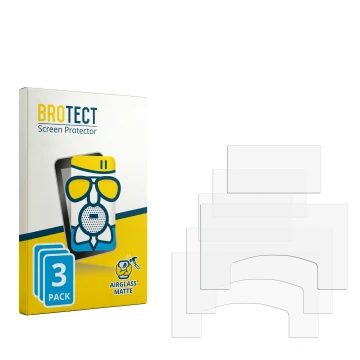 Parte frontale di una confezione del prodotto con il logo del marchio BROTECT. Accanto si trova la protezione per lo schermo c