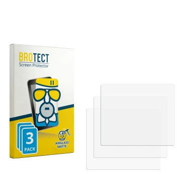 Parte frontale di una confezione del prodotto con il logo del marchio BROTECT. Accanto si trova la protezione per lo schermo c