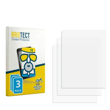 Parte frontale di una confezione del prodotto con il logo del marchio BROTECT. Accanto si trova la protezione per lo schermo c