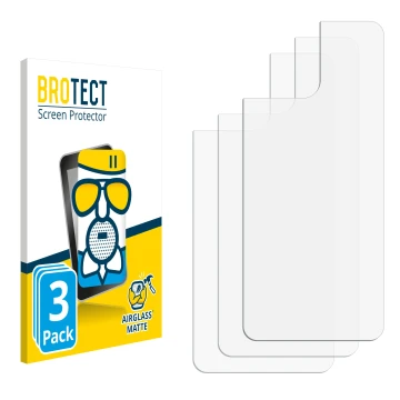 Parte frontale di una confezione del prodotto con il logo del marchio BROTECT. Accanto si trova la protezione per lo schermo c
