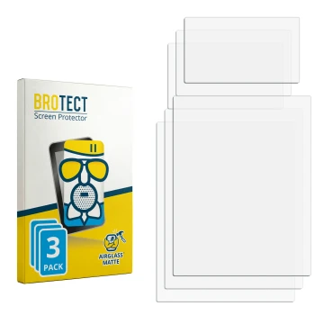 Parte frontale di una confezione del prodotto con il logo del marchio BROTECT. Accanto si trova la protezione per lo schermo c