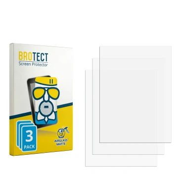 Parte frontale di una confezione del prodotto con il logo del marchio BROTECT. Accanto si trova la protezione per lo schermo c