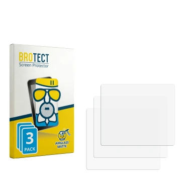 Parte frontale di una confezione del prodotto con il logo del marchio BROTECT. Accanto si trova la protezione per lo schermo c