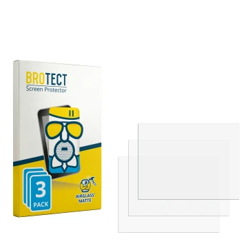 Parte frontale di una confezione del prodotto con il logo del marchio BROTECT. Accanto si trova la protezione per lo schermo c