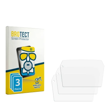 Parte frontale di una confezione del prodotto con il logo del marchio BROTECT. Accanto si trova la protezione per lo schermo c