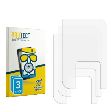 Parte frontale di una confezione del prodotto con il logo del marchio BROTECT. Accanto si trova la protezione per lo schermo c