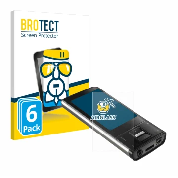 Parte frontale di una confezione del prodotto con il logo del marchio BROTECT. Accanto è raffigurato il dispositivo Intenso Vi