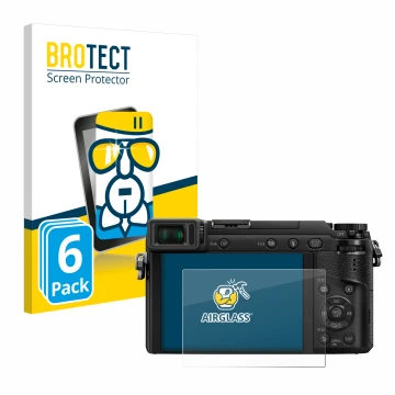 Parte frontale di una confezione del prodotto con il logo del marchio BROTECT. Accanto è raffigurato il dispositivo Panasonic 