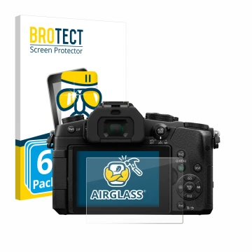 Parte frontale di una confezione del prodotto con il logo del marchio BROTECT. Accanto è raffigurato il dispositivo Panasonic 