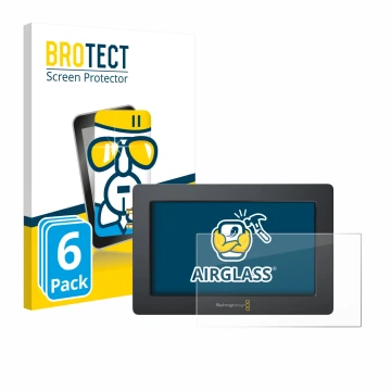 Parte frontale di una confezione del prodotto con il logo del marchio BROTECT. Accanto è raffigurato il dispositivo Blackmagic