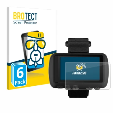 Parte frontale di una confezione del prodotto con il logo del marchio BROTECT. Accanto è raffigurato il dispositivo Garmin For
