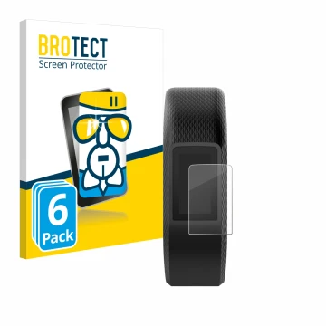 Parte frontale di una confezione del prodotto con il logo del marchio BROTECT. Accanto è raffigurato il dispositivo Garmin Viv