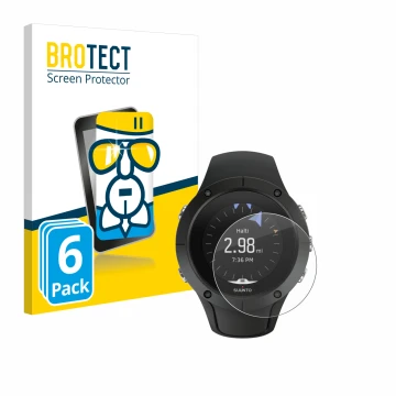 Parte frontale di una confezione del prodotto con il logo del marchio BROTECT. Accanto è raffigurato il dispositivo Suunto Spa