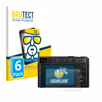 Parte frontale di una confezione del prodotto con il logo del marchio BROTECT. Accanto è raffigurato il dispositivo Panasonic 