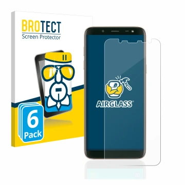 Parte frontale di una confezione del prodotto con il logo del marchio BROTECT. Accanto è raffigurato il dispositivo Samsung Ga