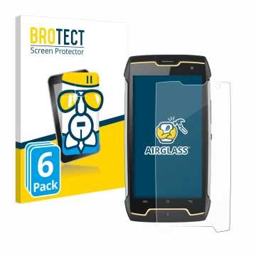 Parte frontale di una confezione del prodotto con il logo del marchio BROTECT. Accanto è raffigurato il dispositivo Cubot King