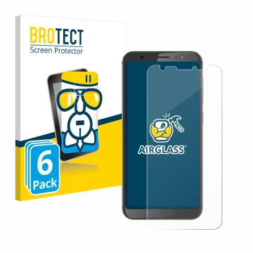 Parte frontale di una confezione del prodotto con il logo del marchio BROTECT. Accanto è raffigurato il dispositivo Gigaset GS