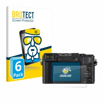 Parte frontale di una confezione del prodotto con il logo del marchio BROTECT. Accanto è raffigurato il dispositivo Panasonic 