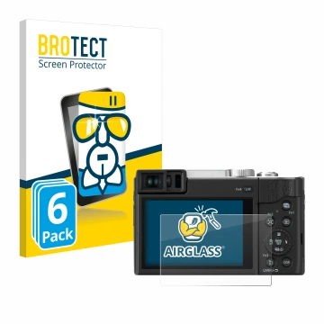 Parte frontale di una confezione del prodotto con il logo del marchio BROTECT. Accanto è raffigurato il dispositivo Panasonic 