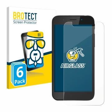 Parte frontale di una confezione del prodotto con il logo del marchio BROTECT. Accanto è raffigurato il dispositivo Shiftphone