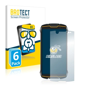 Parte frontale di una confezione del prodotto con il logo del marchio BROTECT. Accanto è raffigurato il dispositivo Cubot King