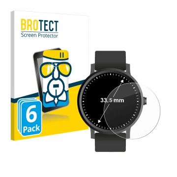 Parte frontale di una confezione del prodotto con il logo del marchio BROTECT. Accanto è raffigurato il dispositivo Orologi (C