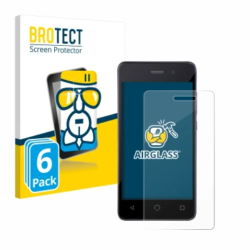 Parte frontale di una confezione del prodotto con il logo del marchio BROTECT. Accanto è raffigurato il dispositivo Omnipod Da