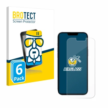 Parte frontale di una confezione del prodotto con il logo del marchio BROTECT. Accanto è raffigurato il dispositivo Apple iPho