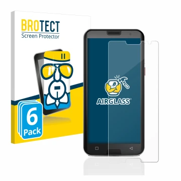 Parte frontale di una confezione del prodotto con il logo del marchio BROTECT. Accanto è raffigurato il dispositivo Emporia Sm