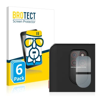 Parte frontale di una confezione del prodotto con il logo del marchio BROTECT. Accanto è raffigurato il dispositivo Emporia Sm