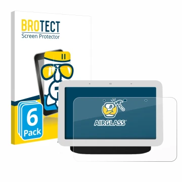 Parte frontale di una confezione del prodotto con il logo del marchio BROTECT. Accanto è raffigurato il dispositivo Google Nes