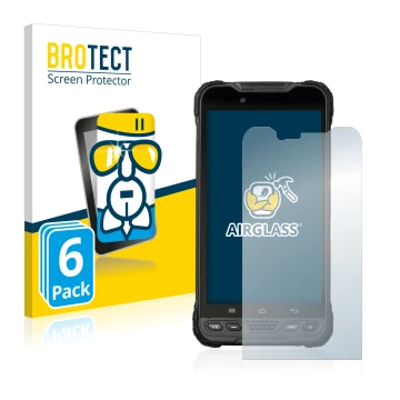 Parte frontale di una confezione del prodotto con il logo del marchio BROTECT. Accanto è raffigurato il dispositivo UniStrong 