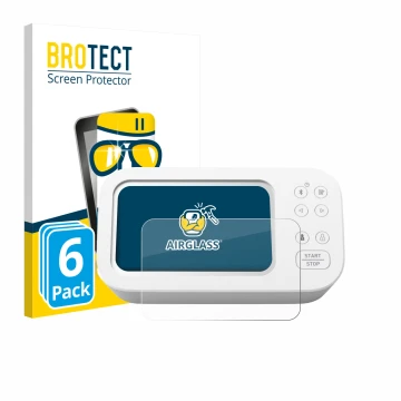 Parte frontale di una confezione del prodotto con il logo del marchio BROTECT. Accanto è raffigurato il dispositivo Omron X7 S