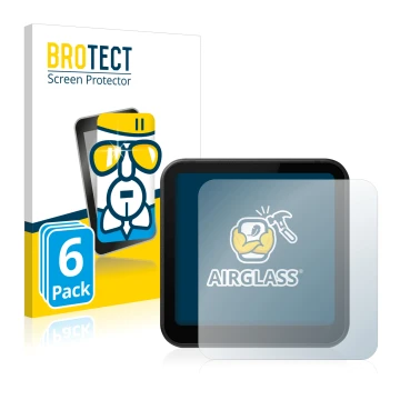 Parte frontale di una confezione del prodotto con il logo del marchio BROTECT. Accanto è raffigurato il dispositivo DJI Action