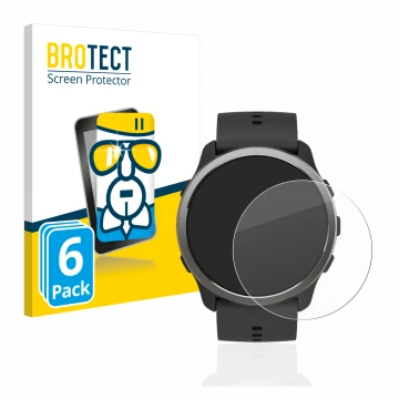 Parte frontale di una confezione del prodotto con il logo del marchio BROTECT. Accanto è raffigurato il dispositivo Suunto 5 P