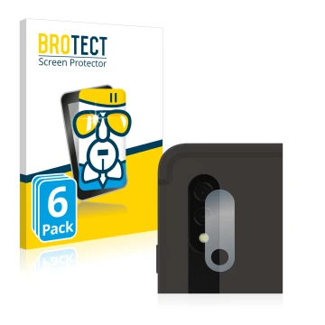 Parte frontale di una confezione del prodotto con il logo del marchio BROTECT. Accanto è raffigurato il dispositivo Samsung Ga