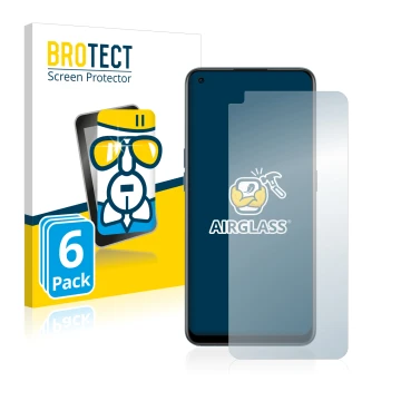 Parte frontale di una confezione del prodotto con il logo del marchio BROTECT. Accanto è raffigurato il dispositivo OnePlus No