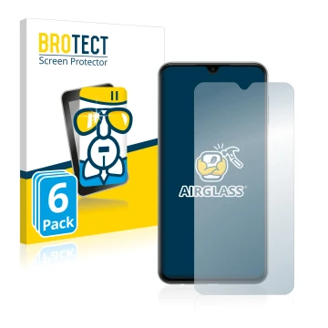Parte frontale di una confezione del prodotto con il logo del marchio BROTECT. Accanto è raffigurato il dispositivo Samsung Ga