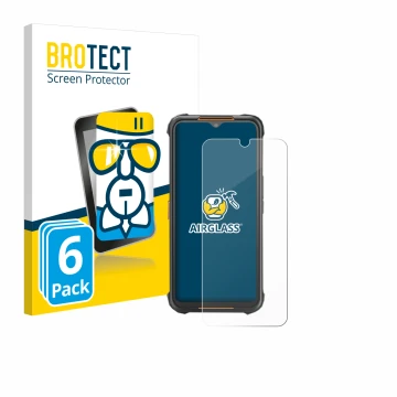 Parte frontale di una confezione del prodotto con il logo del marchio BROTECT. Accanto è raffigurato il dispositivo AGM H5 con
