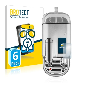 Parte frontale di una confezione del prodotto con il logo del marchio BROTECT. Accanto è raffigurato il dispositivo Sage Nespr