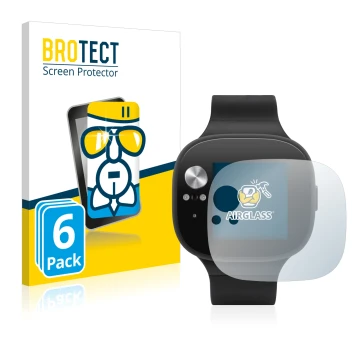 Parte frontale di una confezione del prodotto con il logo del marchio BROTECT. Accanto è raffigurato il dispositivo ASUS Vivow