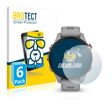 Parte frontale di una confezione del prodotto con il logo del marchio BROTECT. Accanto è raffigurato il dispositivo Garmin For