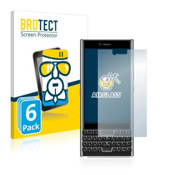 Parte frontale di una confezione del prodotto con il logo del marchio BROTECT. Accanto è raffigurato il dispositivo Unihertz T
