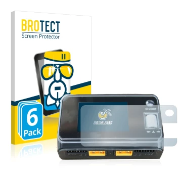 Parte frontale di una confezione del prodotto con il logo del marchio BROTECT. Accanto è raffigurato il dispositivo ToolkitRC 