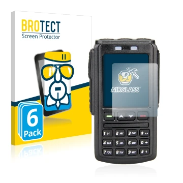 Parte frontale di una confezione del prodotto con il logo del marchio BROTECT. Accanto è raffigurato il dispositivo AnyTone BT