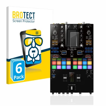 Parte frontale di una confezione del prodotto con il logo del marchio BROTECT. Accanto è raffigurato il dispositivo Pioneer DJ