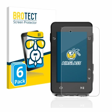 Parte frontale di una confezione del prodotto con il logo del marchio BROTECT. Accanto è raffigurato il dispositivo iGPSPORT i