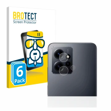 Parte frontale di una confezione del prodotto con il logo del marchio BROTECT. Accanto è raffigurato il dispositivo Xiaomi Red