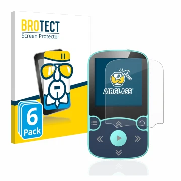 Parte frontale di una confezione del prodotto con il logo del marchio BROTECT. Accanto è raffigurato il dispositivo AGPtek A65