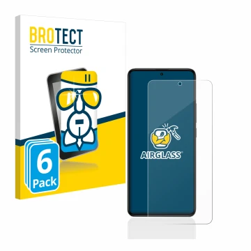 Parte frontale di una confezione del prodotto con il logo del marchio BROTECT. Accanto è raffigurato il dispositivo Xiaomi Poc